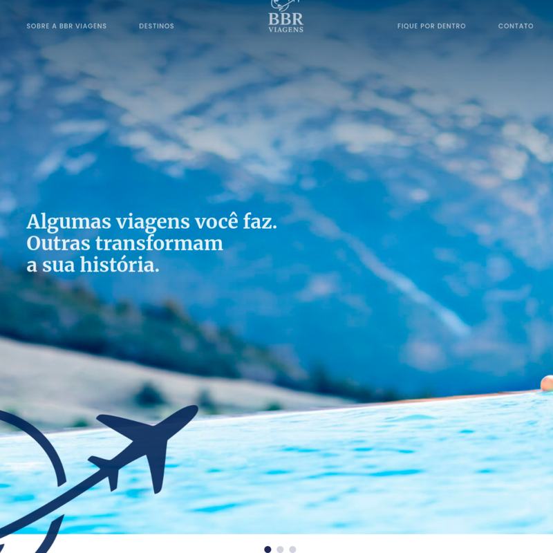 Site publicado: BBR Viagens