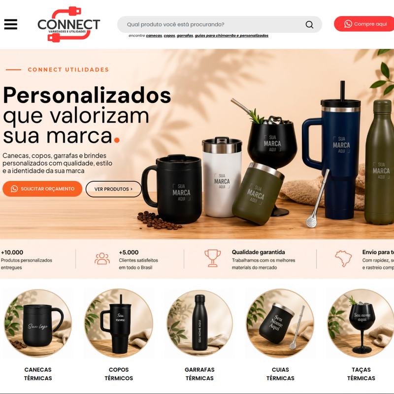 Site publicado: Connect Utilidades Store