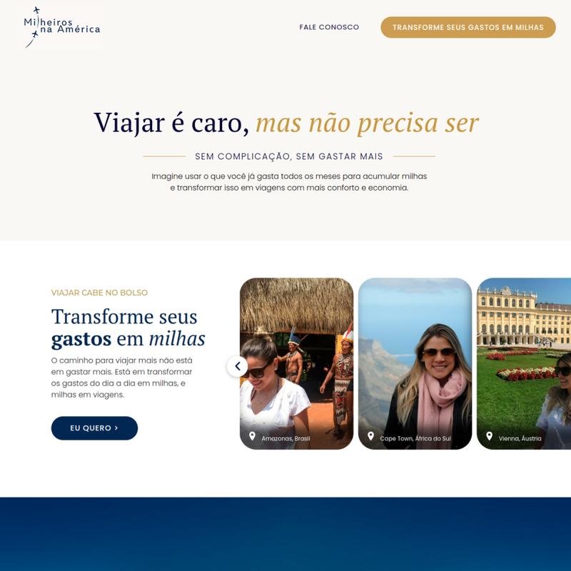 Site publicado: Milheiros na América