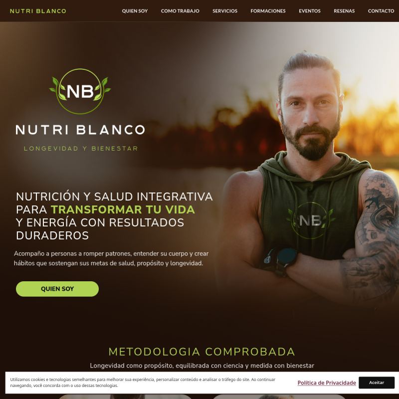 Site publicado: Nutri Denis Blanco