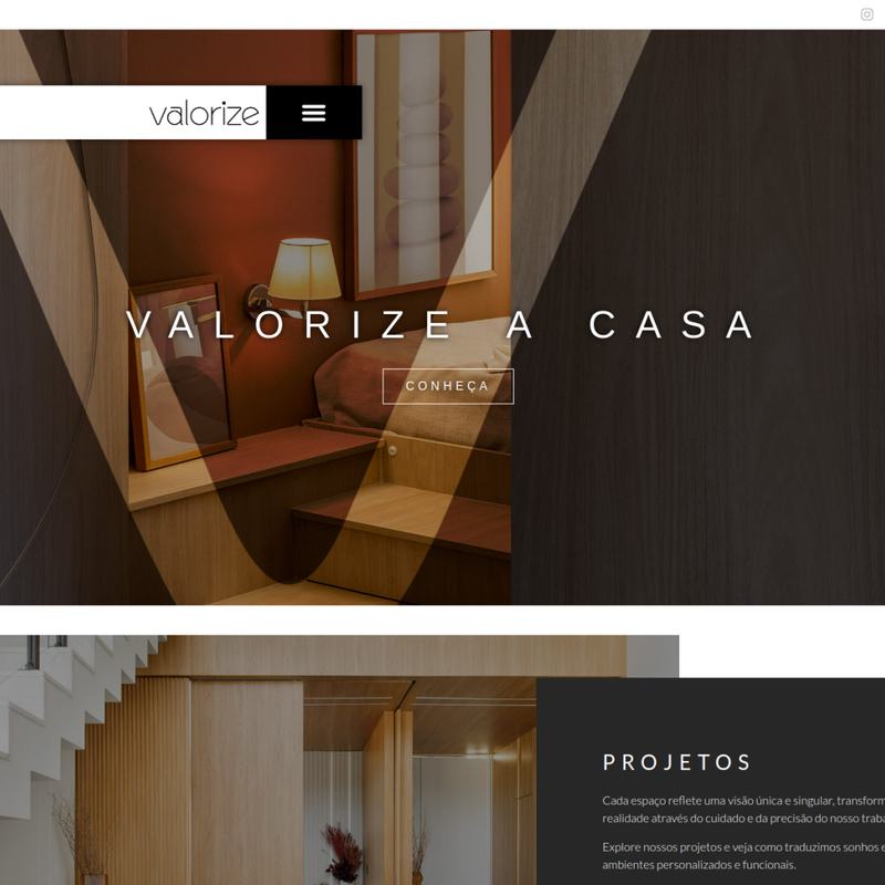 Site publicado: Valorize Planejados